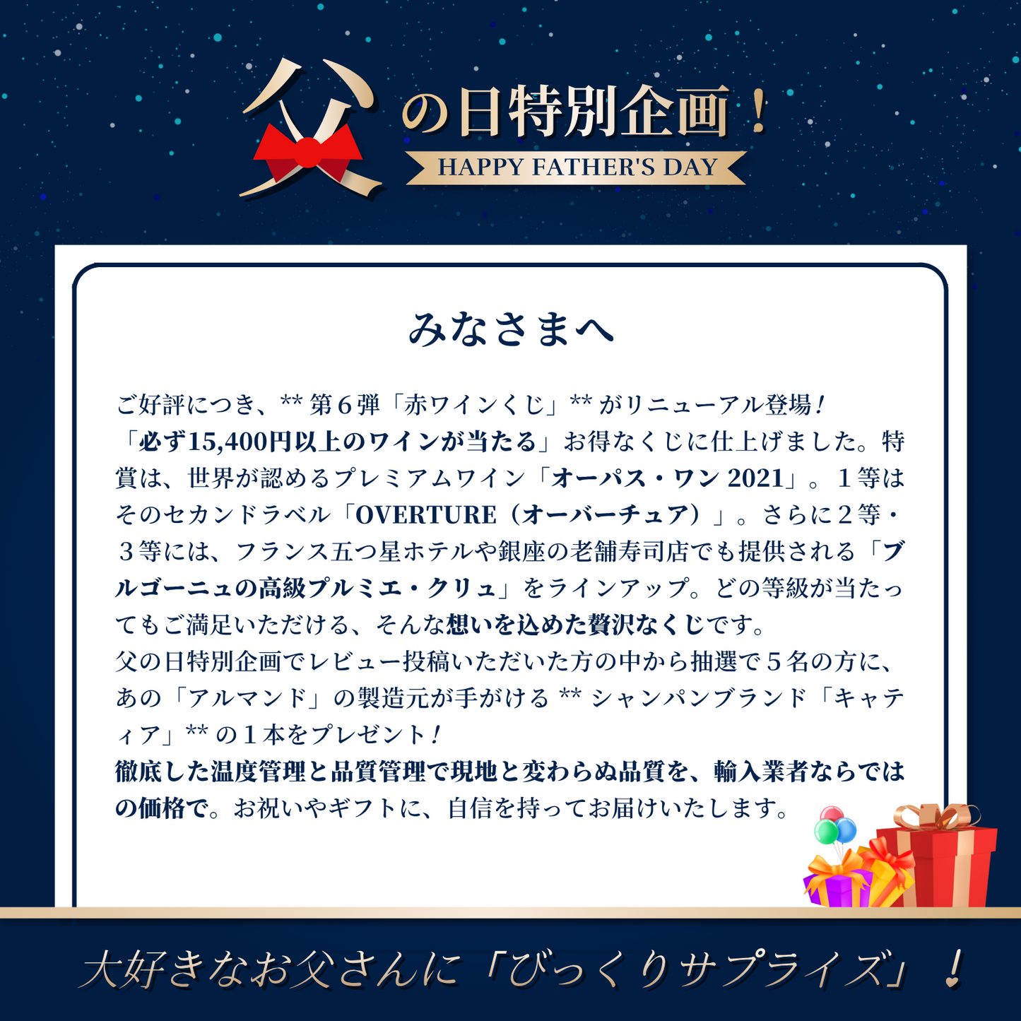 赤ワインくじ第6弾